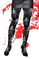 Halloween Fancy Party Women Tights Skeletons