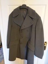 VINTAGE HEPWORTHS PEA COAT 38-40 75% wool military naval Charcoal warm 