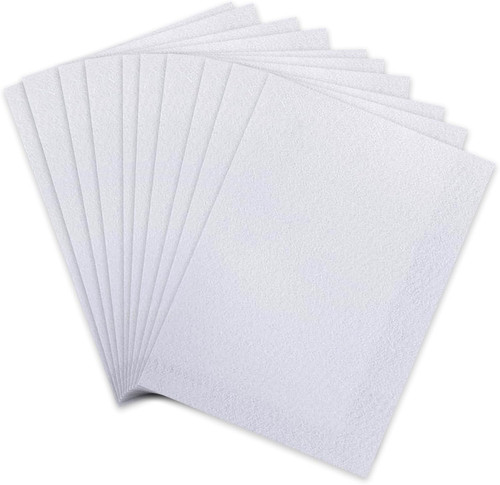 Felt fabric sheets white - felt,