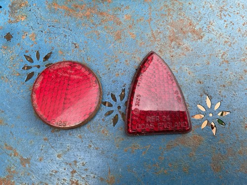 Vintage lucas reflectors - reflectors, (2)