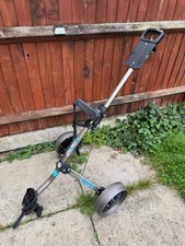 Titan Plus Aluminium Golf 2 Wheels Folding Cart Pull Trolley for Golf Clubs Bags