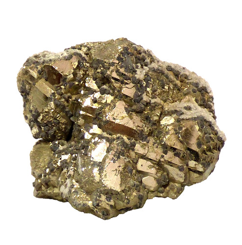 Pyrite crystals cluster with - pyrite,