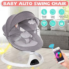 Bluetooth Electric Baby Swing Infant Music Cradle Bouncer Rocker Chair Seat Gift