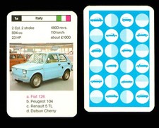 1 x info card Fiat 126 car - R136