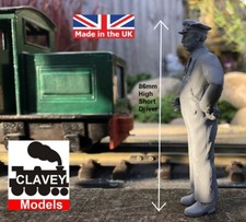 16mm Short DriverSam Primed or Painted Garden Railway SM32 1:19 Figure 87mm High