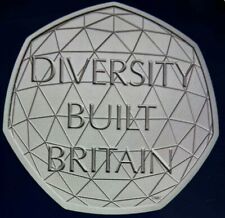 NEW Diversity built Britain 50p fifty pence coin 2020 rare from sealed bag