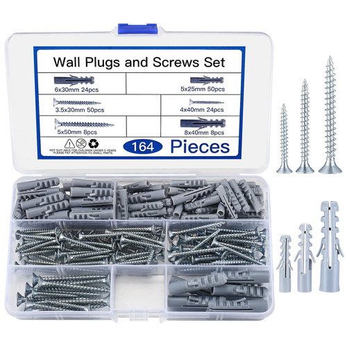164 pcs screws and - 164, wall