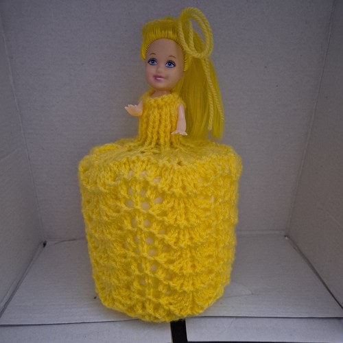 Retro toilet roll - toilet, doll