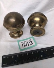 Pair Of Original Antique Brass