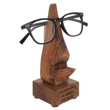 Wooden Glasses Spectacles Holder Stand Nose Lips Shaped Home Decor Gift Specs
