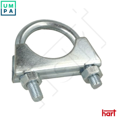 Clamping piece exhaust - piece, system