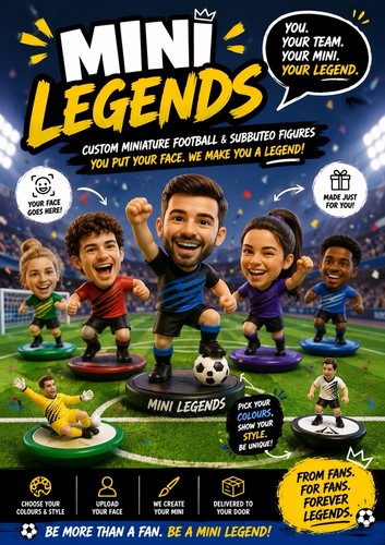 Custom football figure - custom,