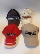 Golf Caps x 4 Ping Titleist FJ Strata Size M-L