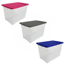 80l plastic storage - plastic, boxes