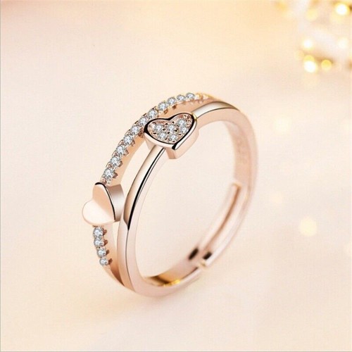 Ring silver wishbone heart - wishbone,