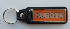 KUBOTA TRACTOR LEATHER KEYRING 