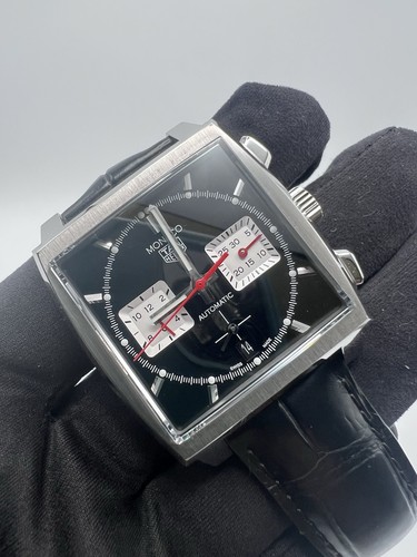 Tag heuer monaco black dial - heuer,