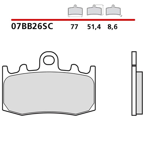 Brembo front brake pads - brake,