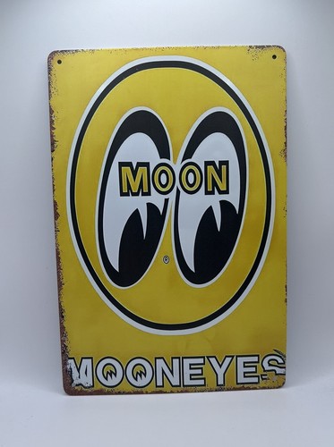 Mooneyes inspired metal poster - mooneyes,