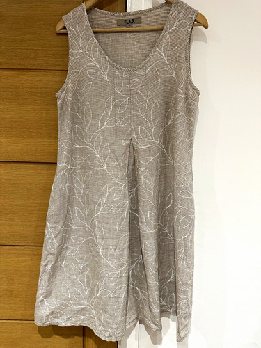 Flax 100 linen dress size - 100%,