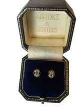 Aquamarine earrings 9ct gold - aquamarine,