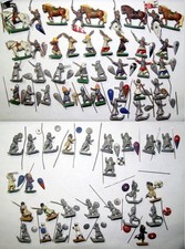 25mm minifigs early medieval and crusades white metal wargames figures
