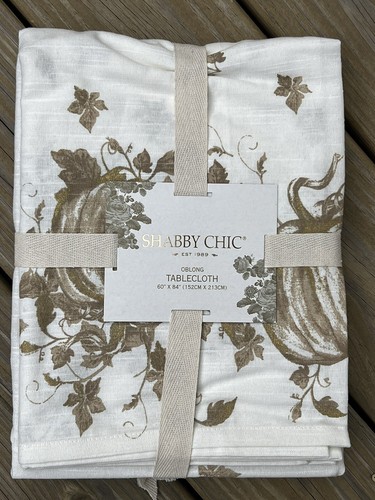 Shabby chic tablecloth beige - chic,