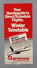 AIR ECOSSE AIRLINE TIMETABLE