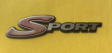 SPORT - VINTAGE  CAR BADGE / EMBLEM - 125 X 32  MM