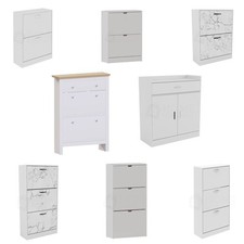 WHITE Shoe Rack Cabinet