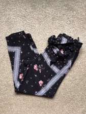 PRIMARK BLACK FLORAL PRINT