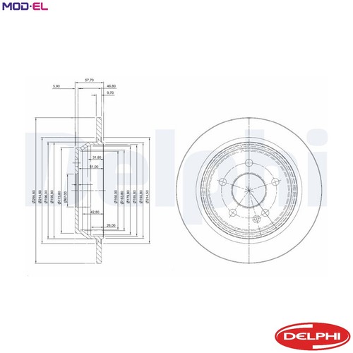 Brake disc bg3969 for - 2x,
