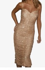 Lipsy Luxury Rose Gold Dress