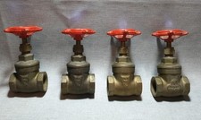 4 X Pegler Brass Valve Yorkshire 1068 Forged Female x Female Full-Way Gate 3/4"