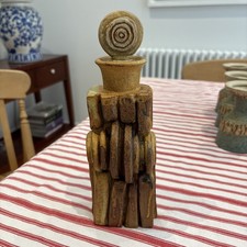 Bernard Rooke Original Abstract Bottle With Stopper, Mid Century Handmade