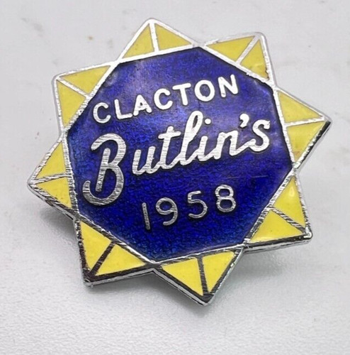 1958 butlins clacton - butlins, enamel