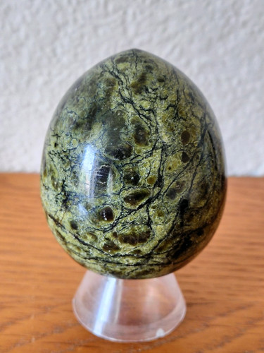 Green sea jasper egg - jasper, /