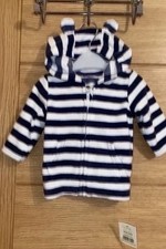 Stripe fleece Jacket jumper