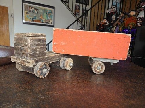 Handmade wooden lrg spud truck - wooden,
