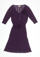 Monsoon Women Purple Knit Fit