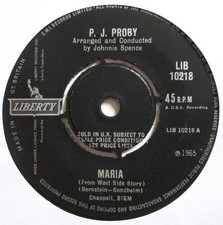 P.J. Proby - 7" UK 45 - Maria