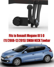 Tow Bar For RENAULT Megane III 5D (2008-2015)  & 7 Pin Bypass Relay Kit - R112