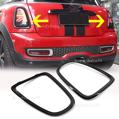 Pair black tail light trim - light,