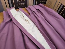 John Lewis MTM W65 x D136cm Villa Nova Seville Pinch Pleat Curtains RRP £320