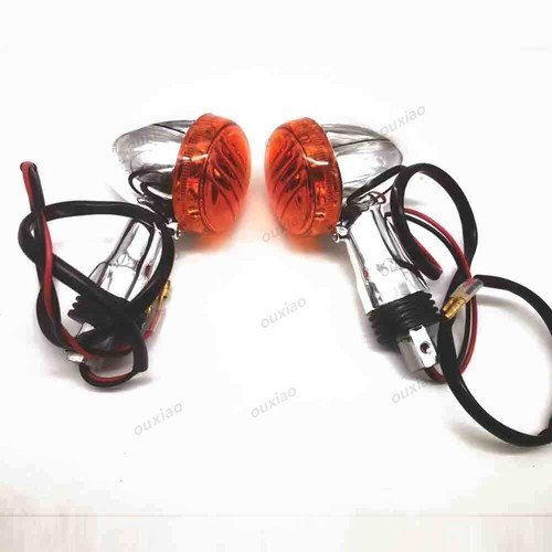 Chrome amber bullet turn - amber,