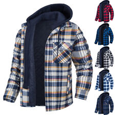 MENS CHECK COAT Quilted False
