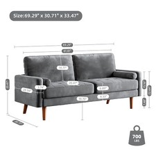 Modern 2 3 Seater Teddy Velvet