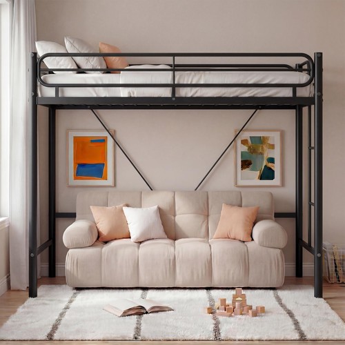 Twin size metal loft - twin, bed