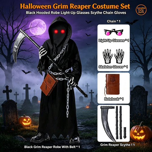 Halloween grim reaper costume - reaper,