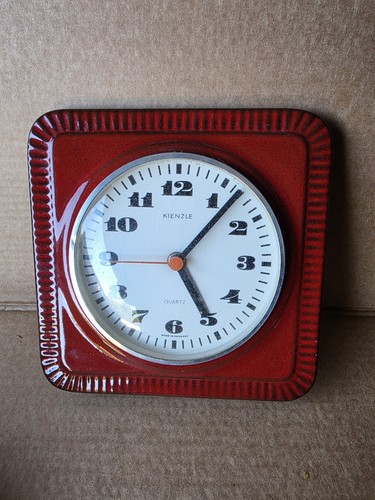 Kienzle vintage ceramic clock - ceramic,